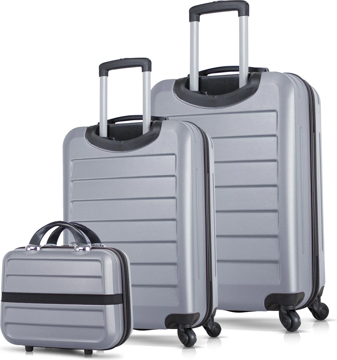 Set valixhesh (3 copë), ngjyrë gri, Zoozie Bags, 4872