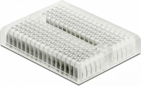 Breadboard mini eksperimental DeLOCK, 170 kontakte, transparent