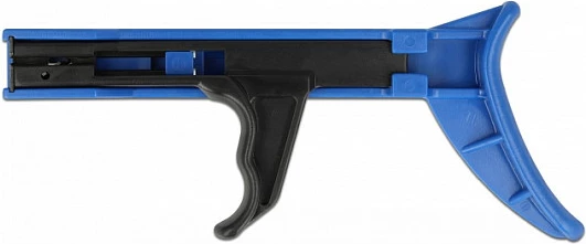 Vegël shtrënguese për lidhëse kabllosh DeLOCK, manuale, 2.2-4.8 mm, e zezë/blu