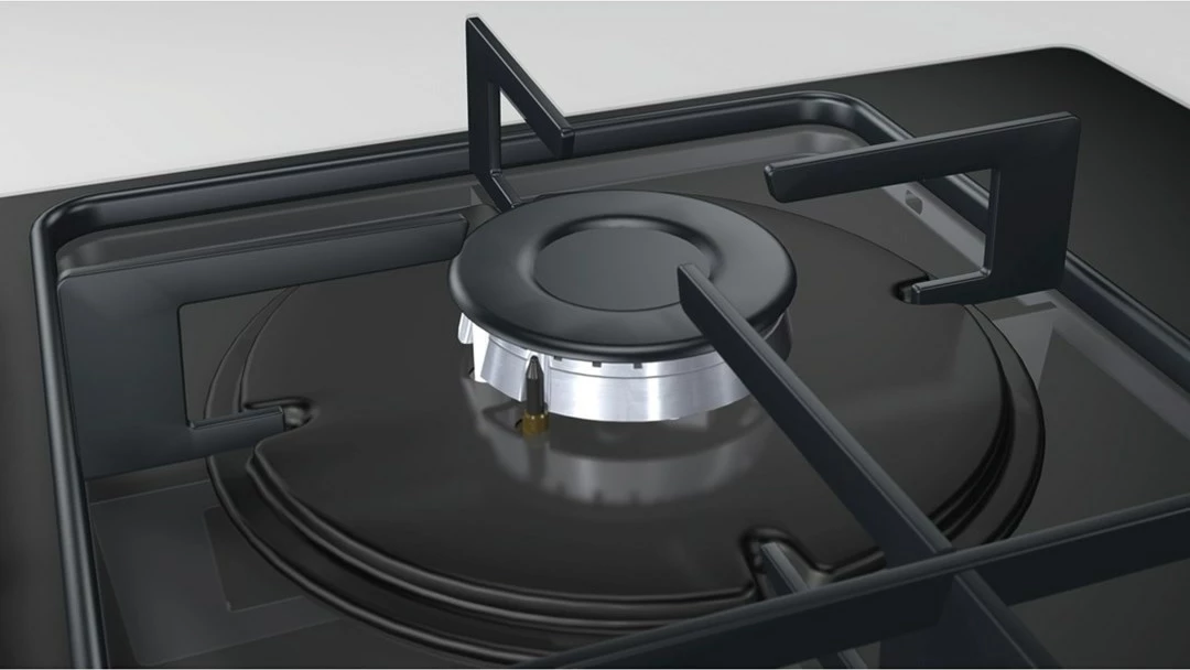 Pllakë me gaz Bosch, POP6B6B80, seria 2, 4 zona, e zezë