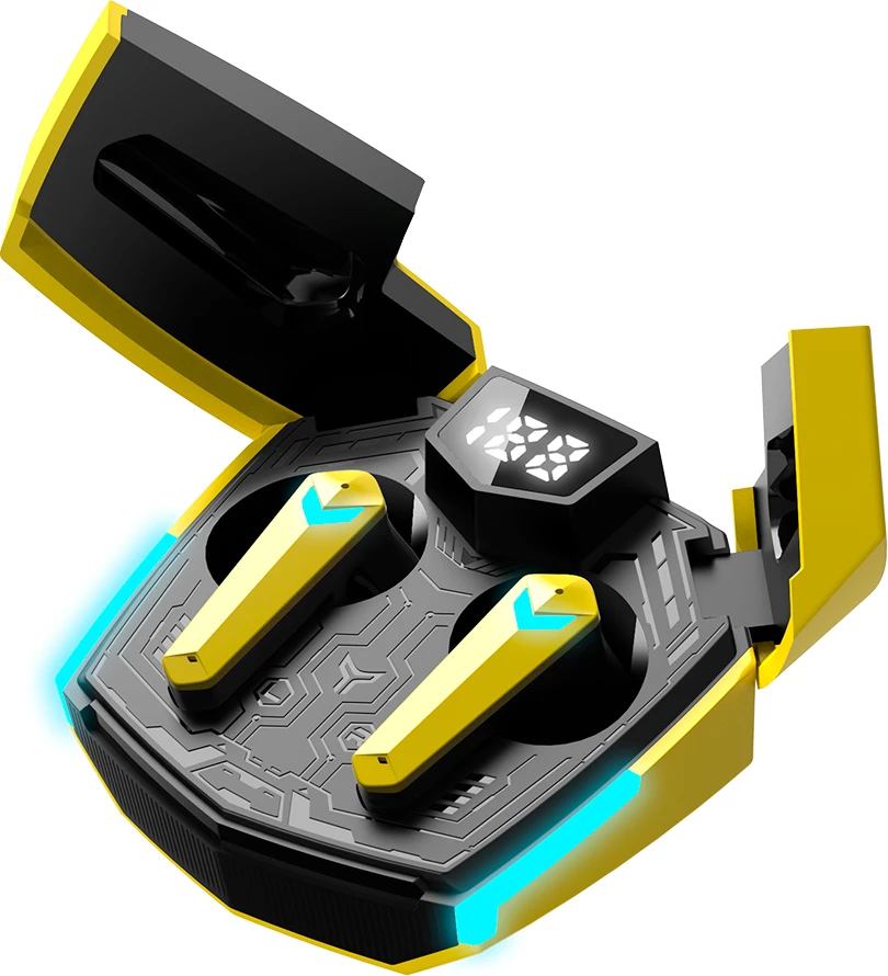 Kufje CANYON Doublebee GTWS-2 TWS Bluetooth 5.3 gaming, low latency 45ms, të verdha