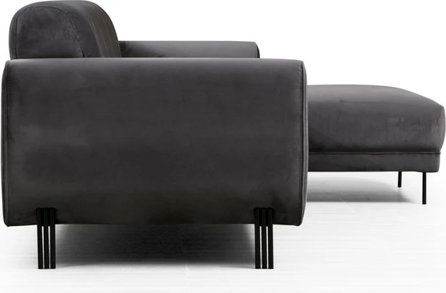 Kënd divan-krevat Atelier del Sofa, këndi djathtë, ngjyrë antracit