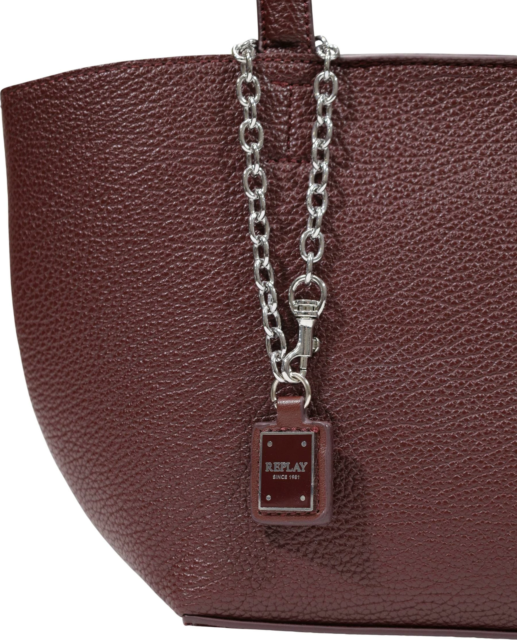 Çantë dore Replay FW01C7.000.A7243S për femra, bordo