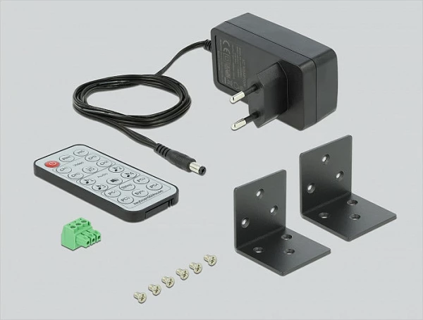 Switch KVM DeLOCK 11488, 4x HDMI në 1, USB 2.0, Multiview, 1080p 60Hz, i zi