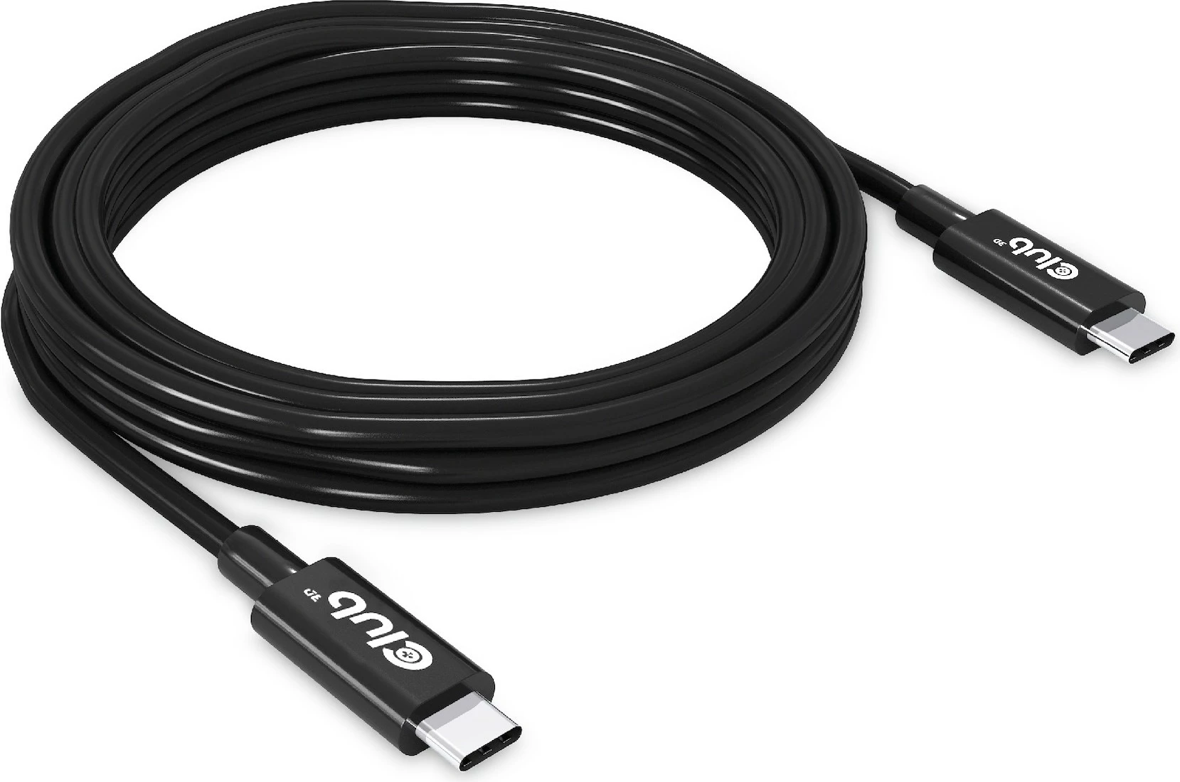 Kabllo USB Type-C Club3D 3m, 240W, 8K, 40Gbps, e zezë