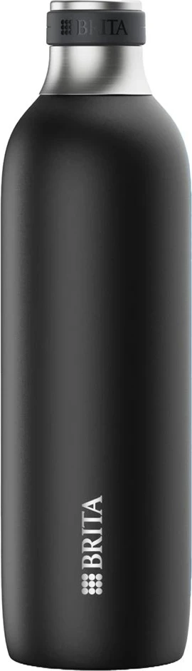 Shishe BRITA sodaTRIO, 1 l, Inox, E zezë