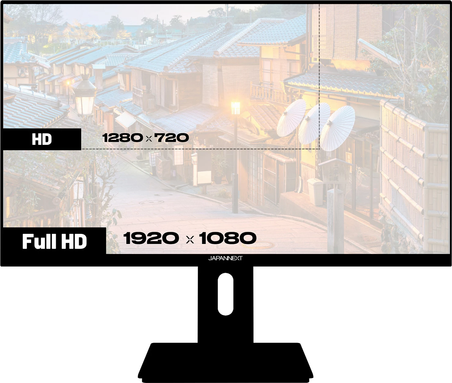 Monitor JAPANNEXT JN-IPS238FHDR-C65W-HSP, 23.8", IPS, Full HD 1920x1080, 75Hz, USB-C PD 65W, i zi