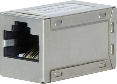 Adapter bashkues RJ45 LogiLink Cat.6A, inline mini, i blinduar