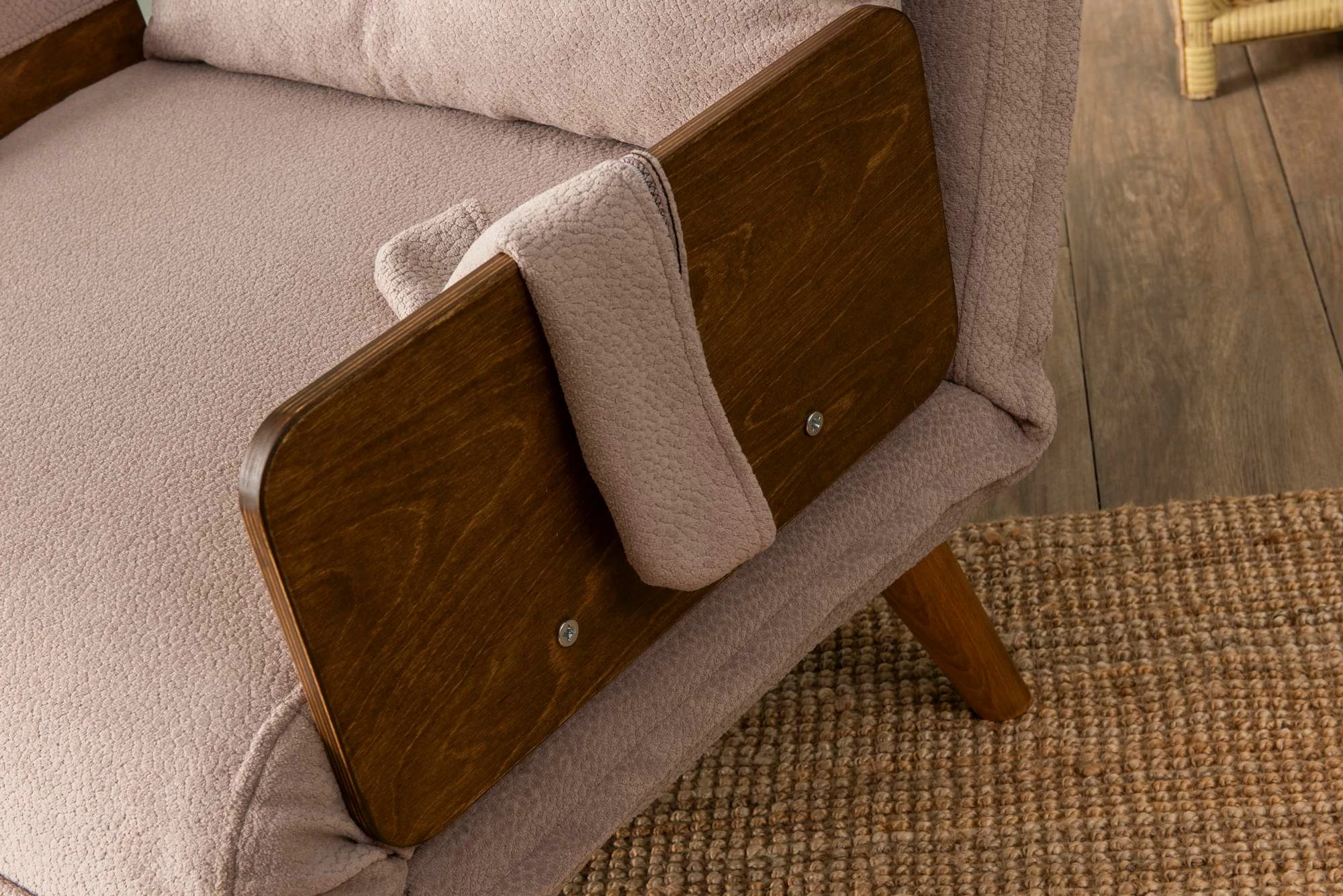 Krevati-karrige një vendi, Cosmo Single, ngjyrë mink, Atelier del Sofa