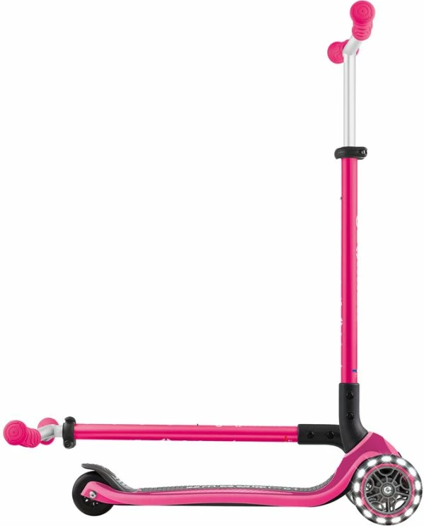 Trotinetë tre rrota Globber MASTER LIGHTS 663-110, fuchsia