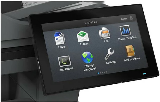 Printer multifunksional Lexmark MX632adwe, laser mono A4, duplex, ADF 100 fletë, ekran me prekje 7", gri/zezë