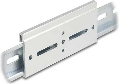 Klip montimi DeLOCK 67148 për shinë DIN 35 mm, alumin, Argjend