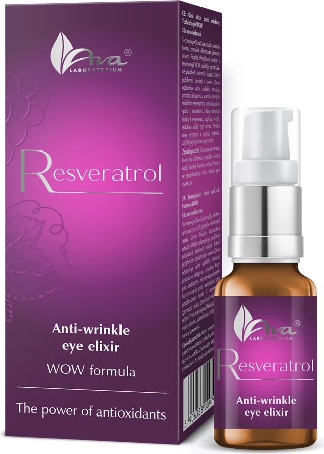 Eliksir për sy për femra Ava Laboratorium Resveratrol Anti-Wrinkle, 15ml