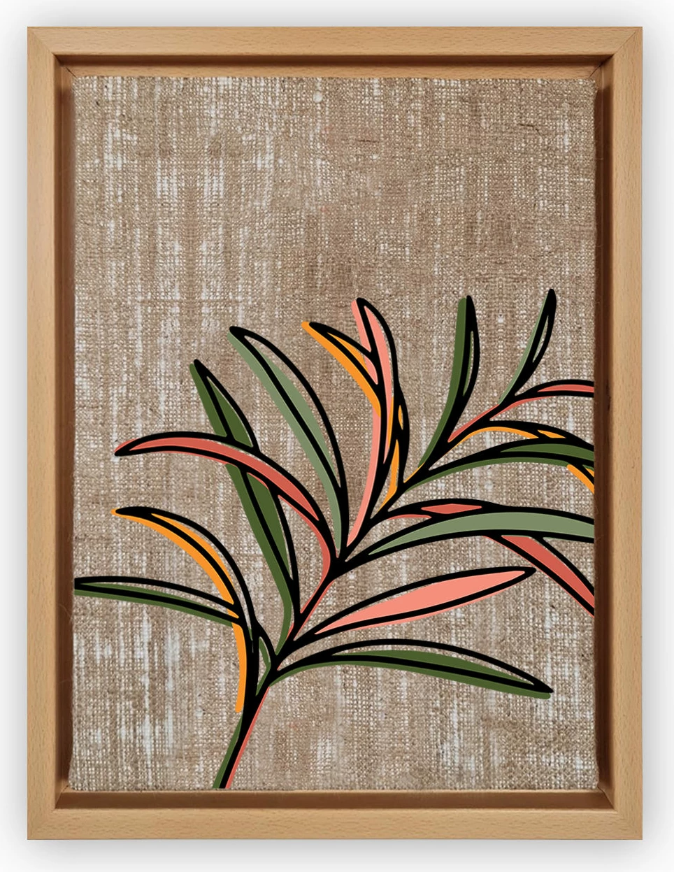 Pikturë dekorative në kanavacë, shumëngjyrëshe, LNJ2219387182462 - 36x46cm