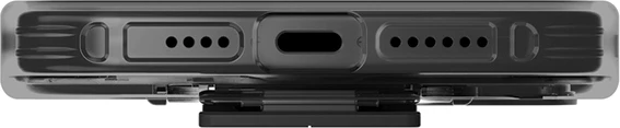Mbështjellës UNIQ Heldro Mount me stand, për iPhone 15 Pro Max 6.7", smoke