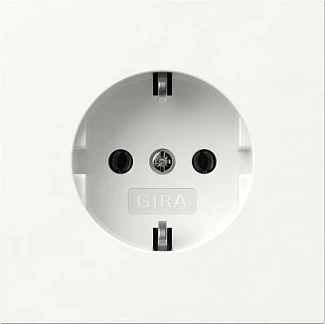 Prizë muri GIRA 418870, Schuko, 1 dalje, 16A 250V, e bardhë
