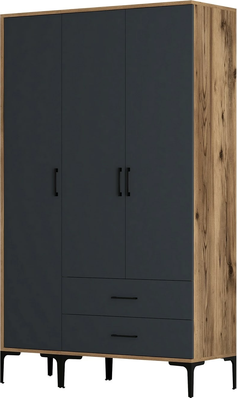 Dollap Skye Decor, ngjyrë arrë dhe antracit, Kumsal ST