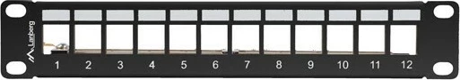 Patch panel LANBERG 12 porta, 1U, 10", i zi