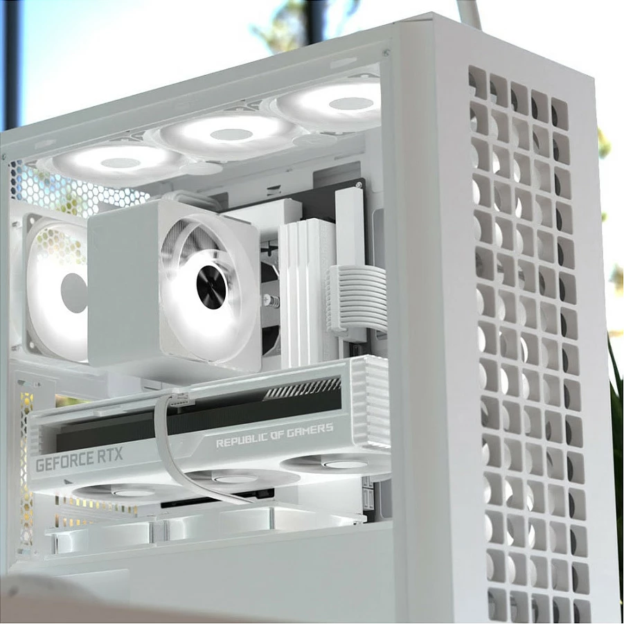 Kasë Aerocool D502A Midi Tower, RGB, e zezë