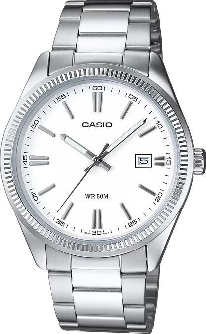 Orë dore Casio MTP-1302D-7A1V, e argjendtë/bardhë