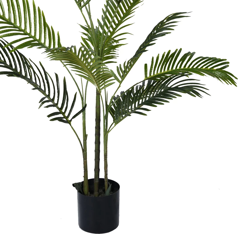 Bimë dekorative Areca II në vazo, Inart, jeshile, pp, H150cm