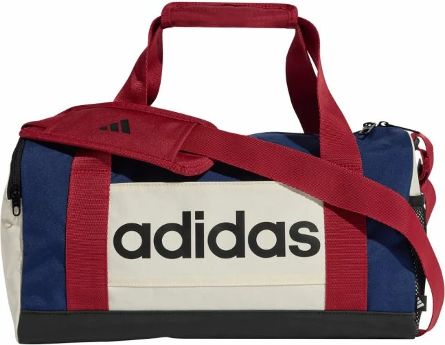 Çantë duffel adidas Linear XS KE5544, kaltër, e kuqe, bezhë