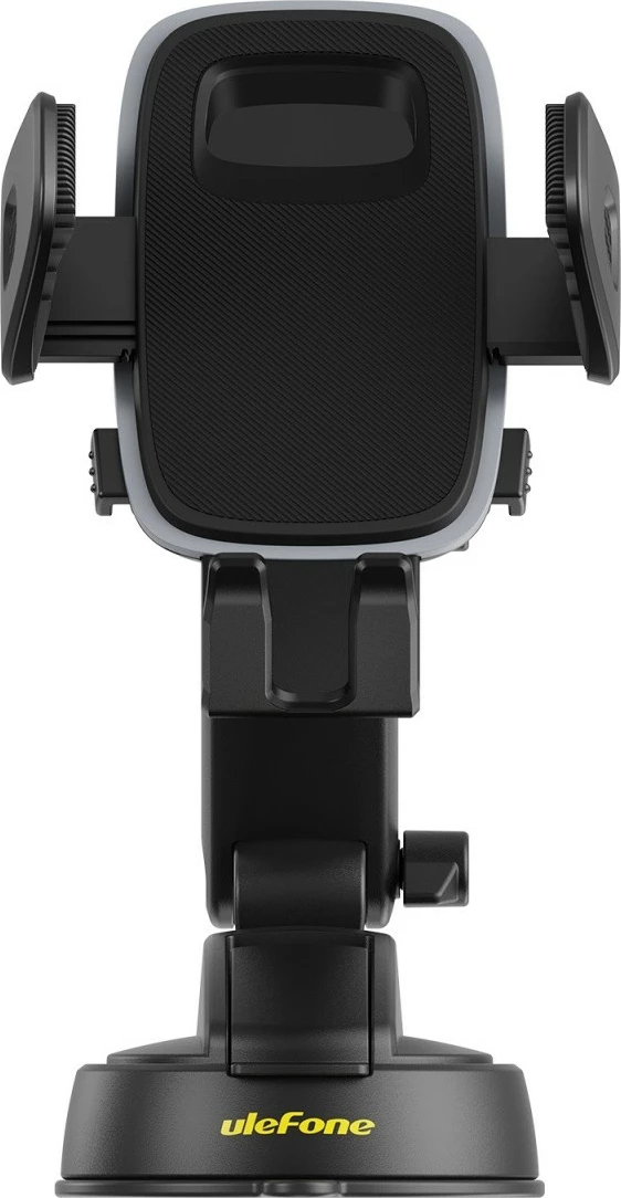 Mbajtës celulari për veturë Ulefone UAN16, me ventuzë xhel, krah teleskopik, rrotullim 360°, për 4.7-7.2\", i zi