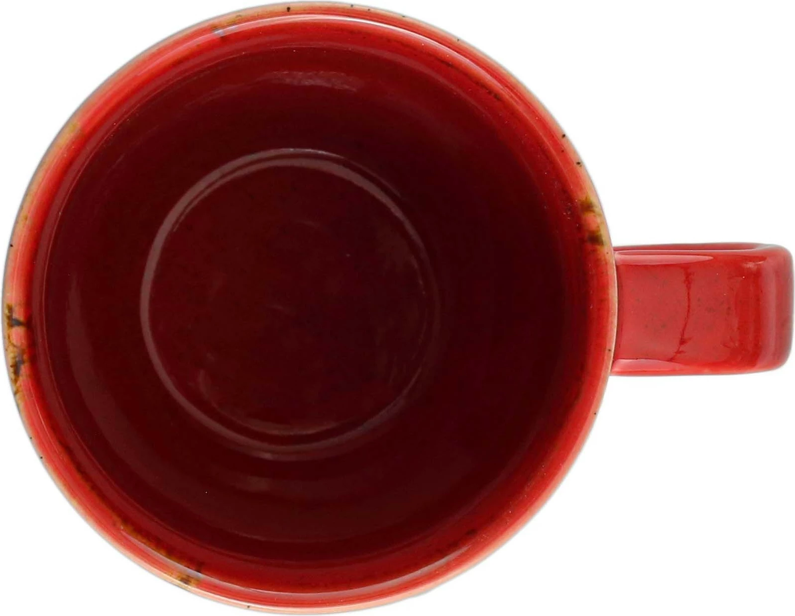 Mug porcelani Porland Seasons Magma 260 ml, e kuqe, set 6 copë