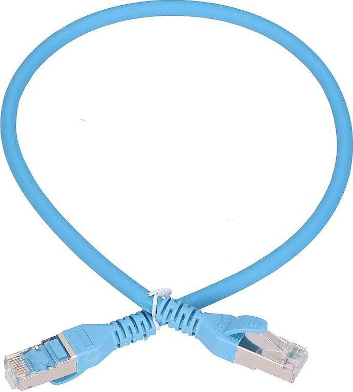 Kabllo LAN Extralink Cat6A S/FTP 0.5m RJ45, 10Gbps, blu