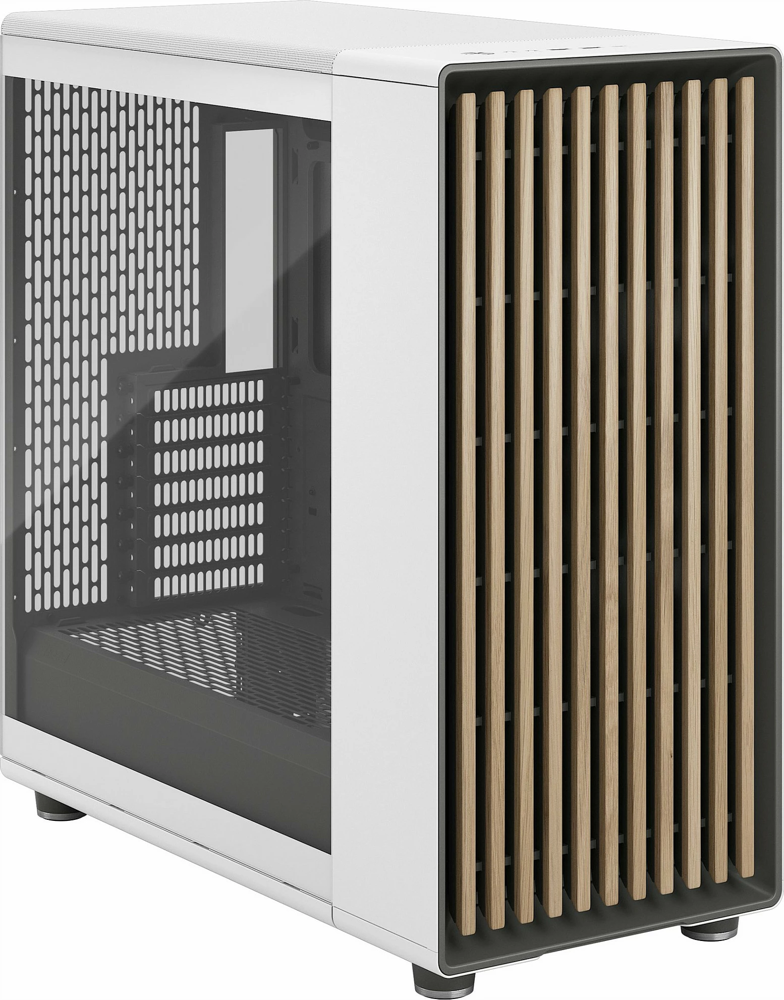 Kasë Fractal Design FD-C-NOR1X-04, Midi Tower, PC, White, ATX, EATX, micro ATX, Micro-ITX