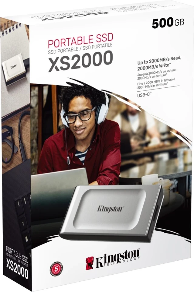 SSD Portativ Kingston XS2000, 500GB