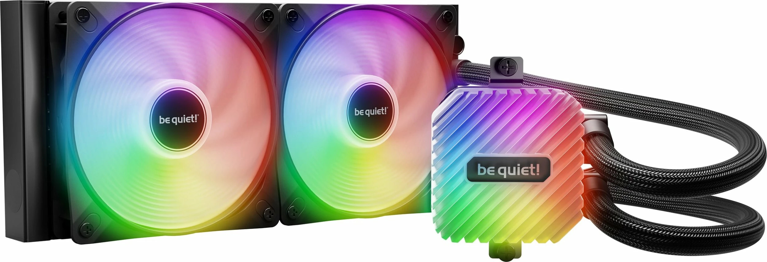 Sistem ftohje me ujë AIO be quiet! Light Loop BW020 240mm ARGB, 2x120mm PWM, e zezë