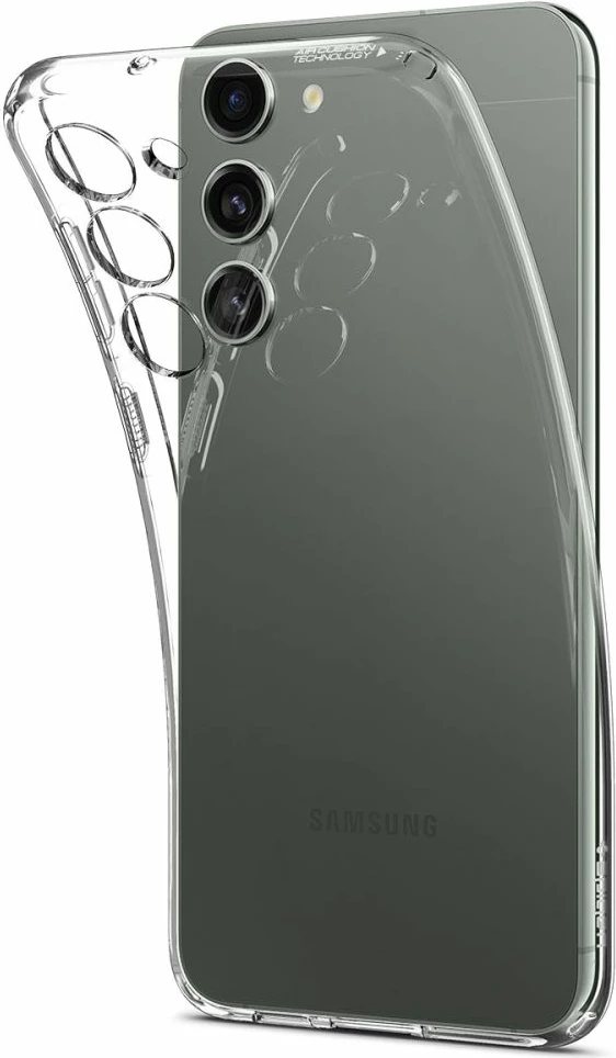 Mbështjellës Spigen Liquid Crystal për Samsung Galaxy S23, Transparent