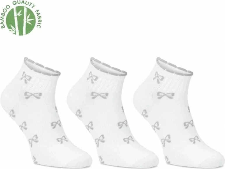 Çorape për femra Filippo SD-AN07, të bardha, 3 palë