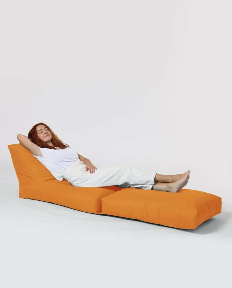 Puf kopshti, portokalli, Atelier del Sofa, Siesta Sofa Bed Pouf