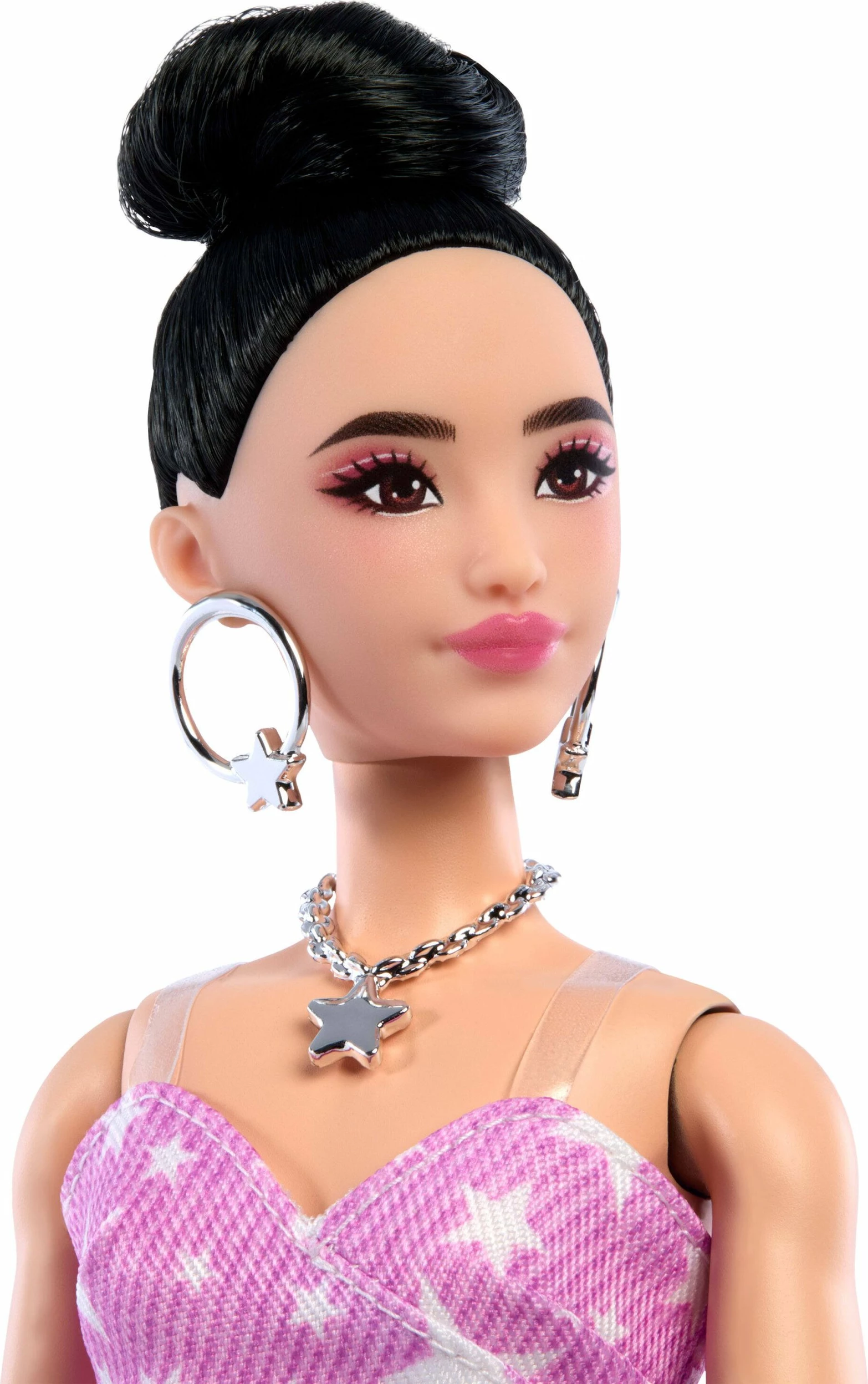 Kukull Mattel Barbie Deluxe Style #11 JJN71, me fustan xhins wrap me yje, me aksesorë, rozë