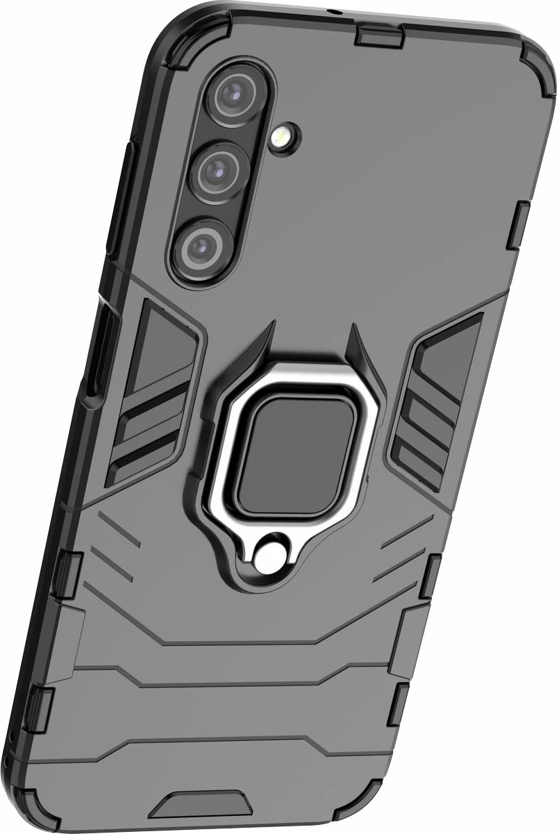 Mbështjellës Hurtel Ring Armor për Samsung Galaxy A24 4G, me unazë, i zi