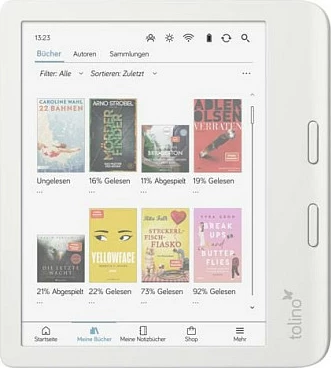 Lexues eBook Tolino Vision Color, 32 GB, 7", E Ink Kaleido, Wi-Fi, Bluetooth, USB-C, i bardhë