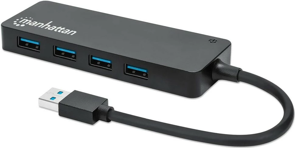 USB hub MANHATTAN 4-Port USB 3.2 Gen 1, 4x USB-A, i zi