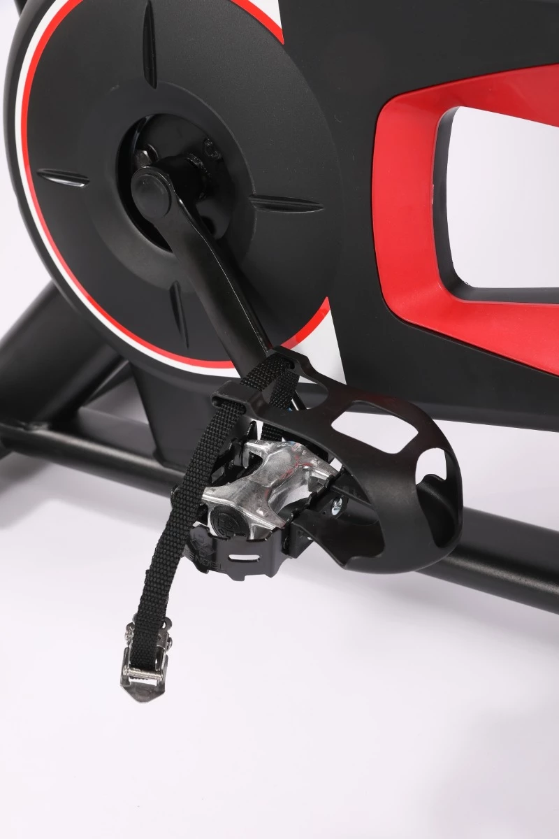 Biçikletë statike indoor ART.IS sport AS1 (AS8723), rrotë fluturimi 6 kg, Bluetooth Kinomap/Zwift, ngarkesë max 120 kg, e zezë/kuqe