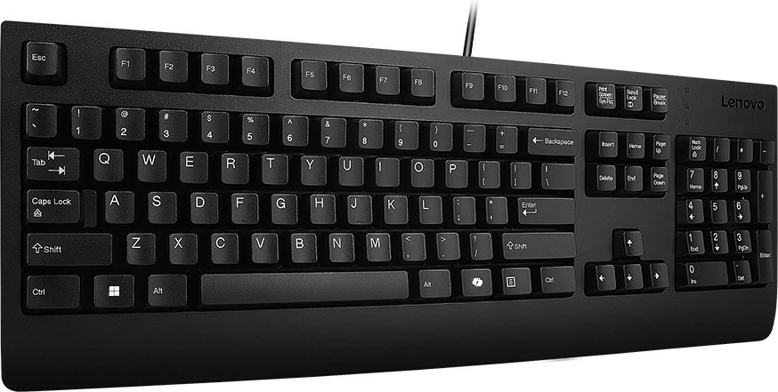 Tastierë Lenovo Preferred Pro II USB, me kabllo, QWERTY US English, Copilot key, kabllo 2 m, e zezë