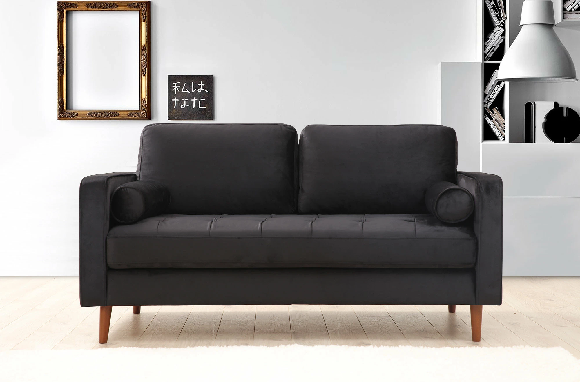 Divan dy-vendësh Atelier del Sofa, Rome, ngjyrë e zezë
