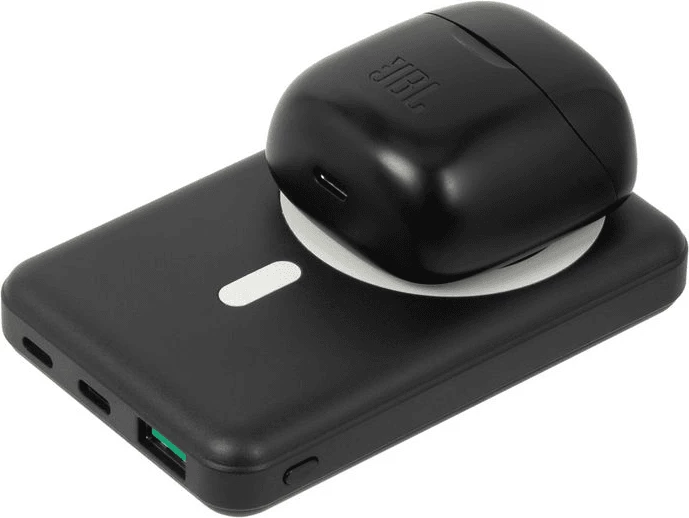 Powerbank magnetik MagSafe RIVACASE VA2604 10000mAh 20W Qi 15W me mbajtëse, e zezë
