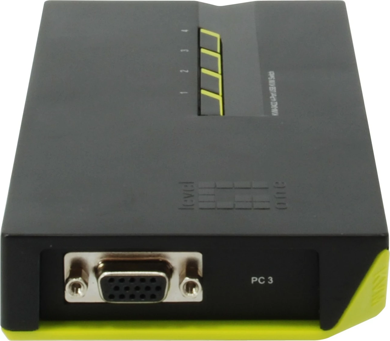 KVM switch LevelOne KVM-0422, 4 porta USB VGA, 2048x1536, zi gjelbër