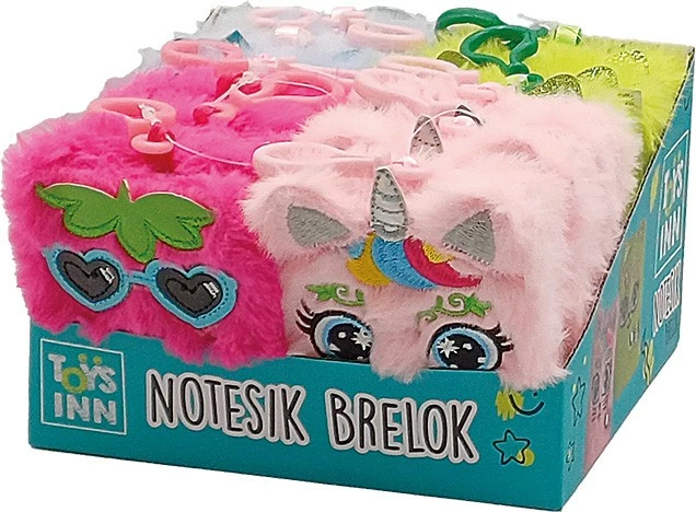 Set notesash brelok Stnux STN8547, 12 copë, pelush, ngjyra të ndryshme