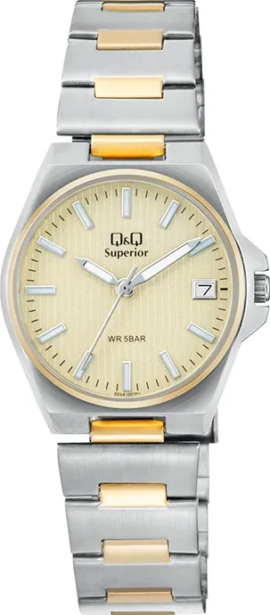 Orë dore Q&Q S22A-007PY, e argjendtë/artë