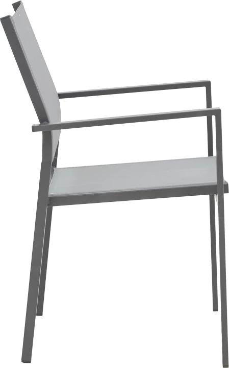 Tavolinë me karrige Ensure-Confidence set prej 5 copash metal ngjyrë antracit 120x70x70cm