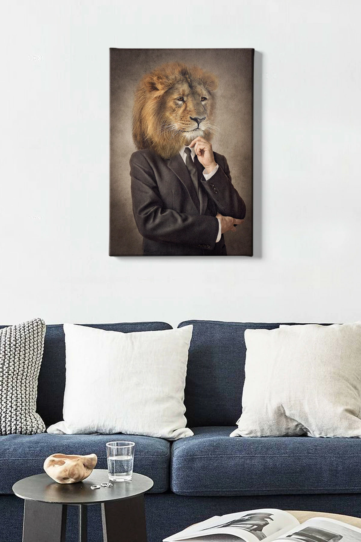 Pikturë dekorative në kanavacë, shumëngjyrëshe, kornizë druri, 50x70cm