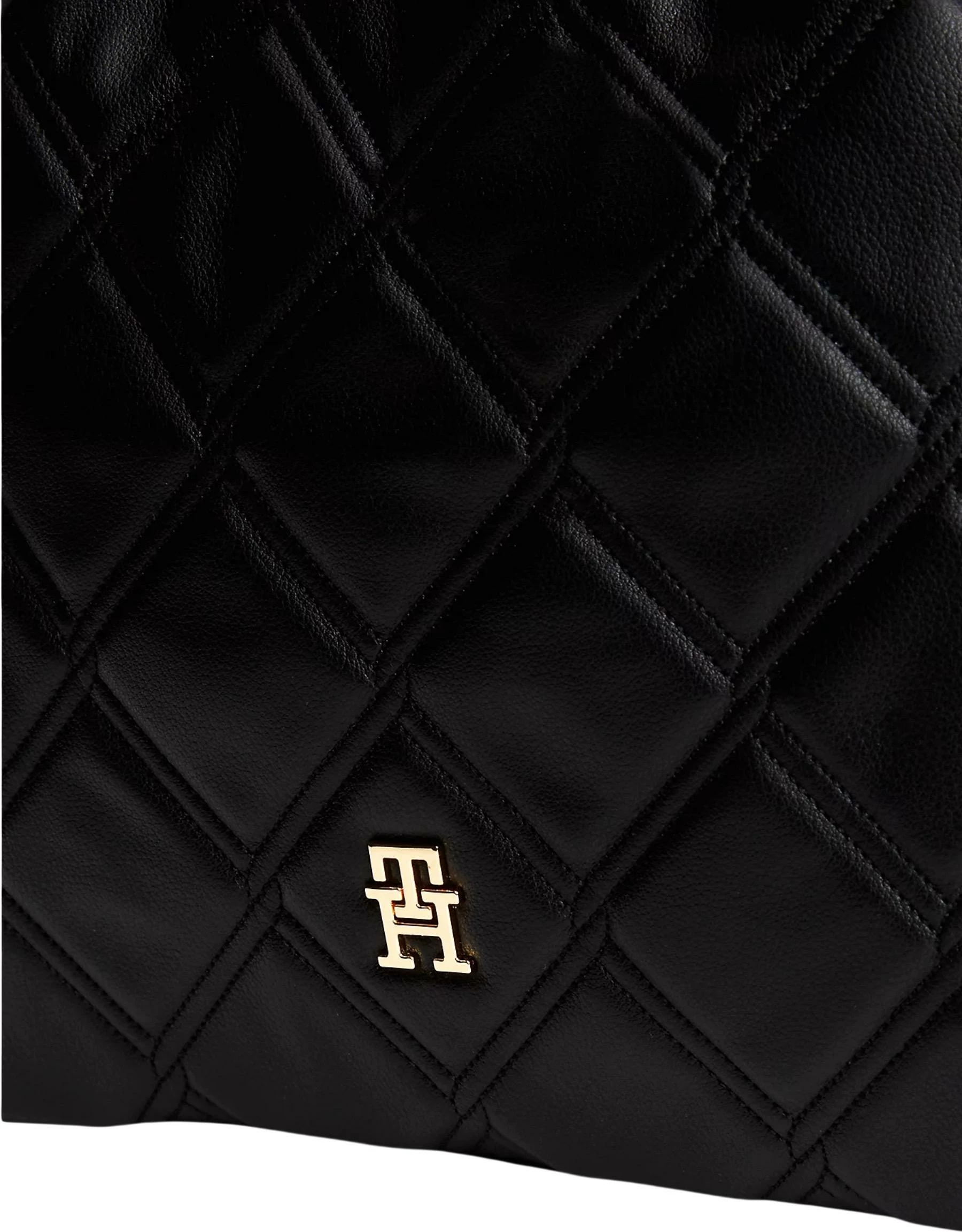Çantë tote për femra Tommy Hilfiger TH Feminine Mini Tote AW0AW18716, e zezë