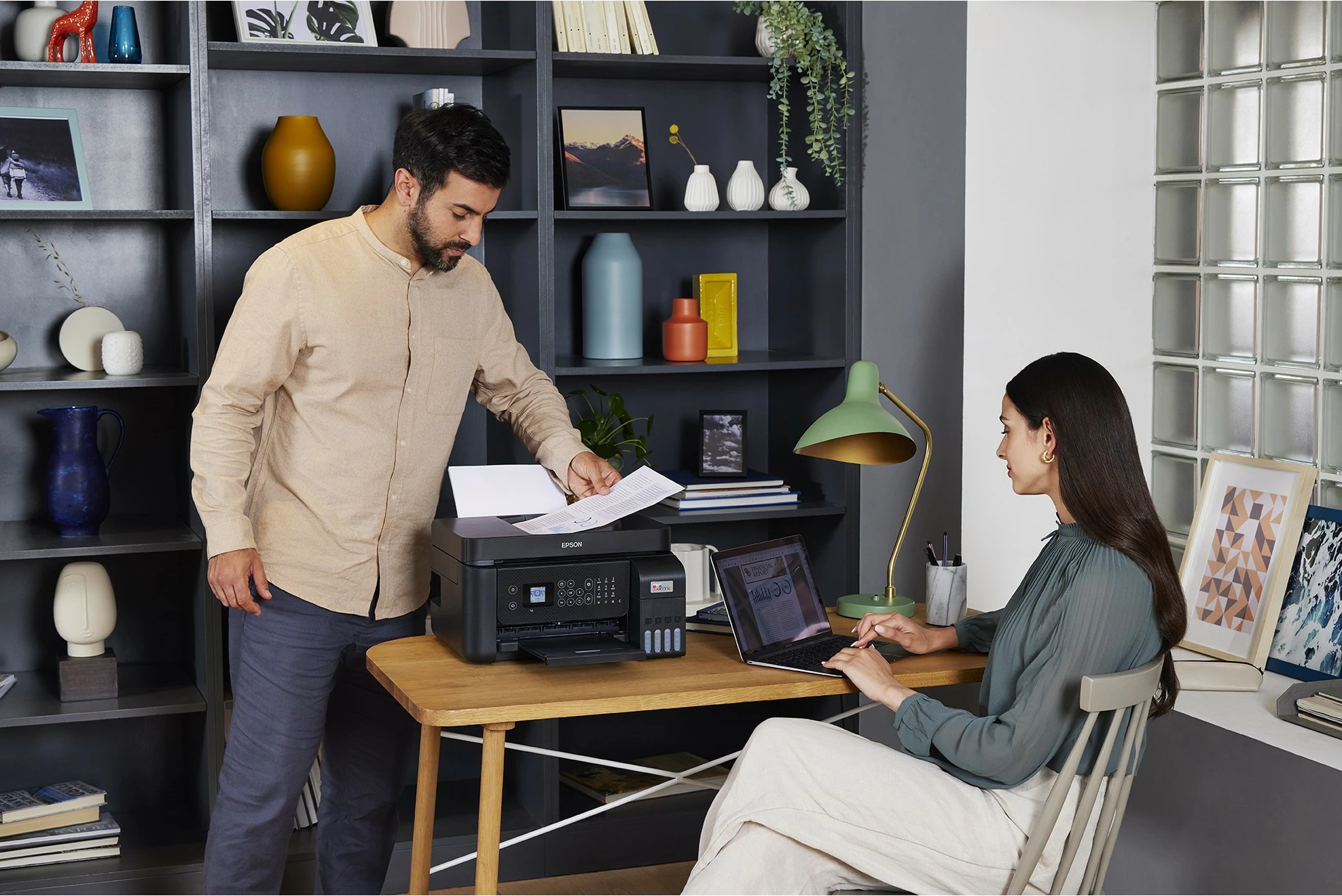 Printer multifunksional Epson EcoTank ET-4800, ngjyrë, A4, Wi-Fi, me skaner dhe faks, e zezë